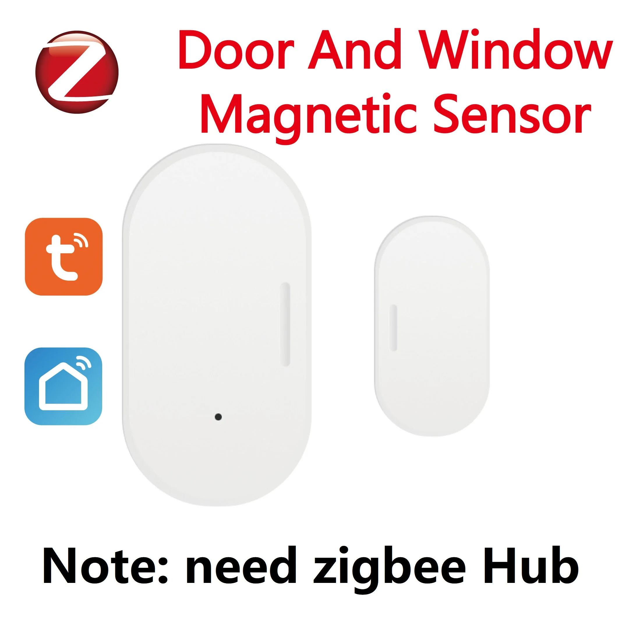 

Tuya Zigbee Door And Window Magnetic Sensor Wireless Connection Smart Home Wireless Door Detectors Door Magnetic Automation