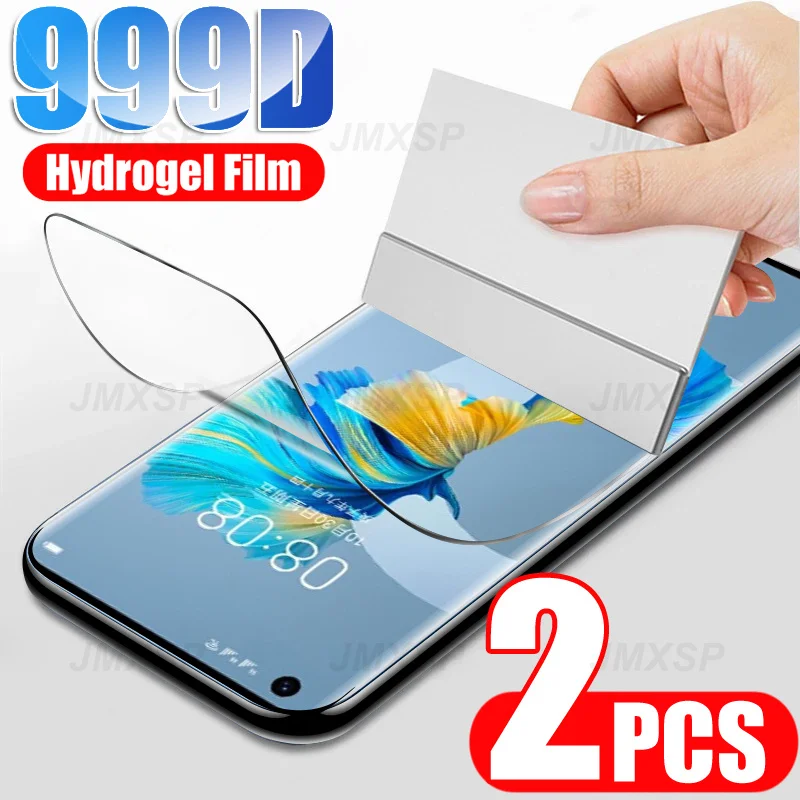 

2Pcs Hydrogel Film For Huawei Mate 50 40 Pro Screen Protector on For Huawei Mate 30 20 10 Lite Pro 20X P Smart Z Film Full Cover