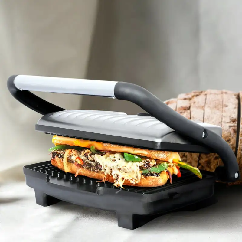 

Compact 1000-Watt Non-Stick Panini Press & Sandwich Maker, Stainless Steel