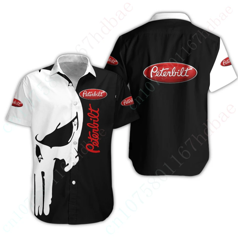 

Peterbilt Anime Shirts And Blouses Unisex Clothing Luxury Oversized T-shirt Harajuku Button Cardigan Casual Shirts For Men Women