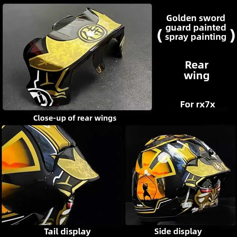 

1 шт. для ARAI RX7X/VZ-RAM большой хвостовой флюгер, боевой радар, гусеничный спойлер, модифицированный хвост дроссельной заслонки, аксессуары для шлема