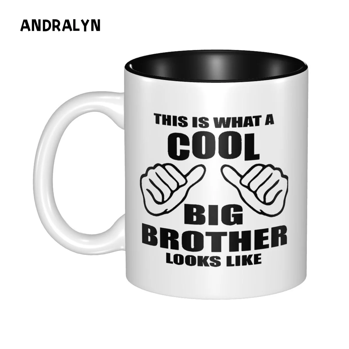 

This Is What A Cool Big Brother Looks Like Mug 330ml 2023 Funny Ceramic Creative Coffee Mugs Christmas GIft Cup Stanley Cups