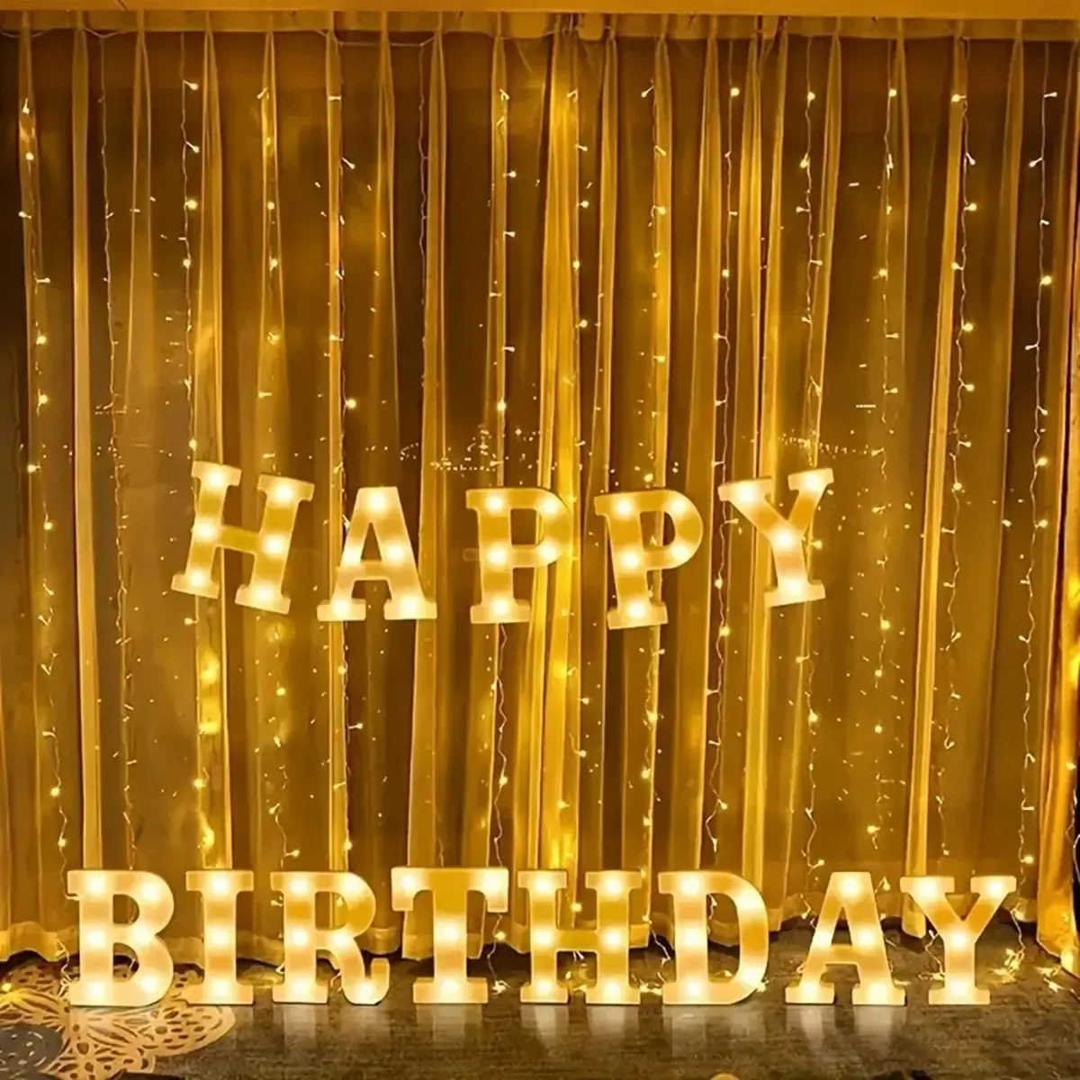 1pc White Decorative Led Light Up 6.3'' Number Letters Sign Night Lights Marquee For Home Wedding Party Birthday Christmas Decor