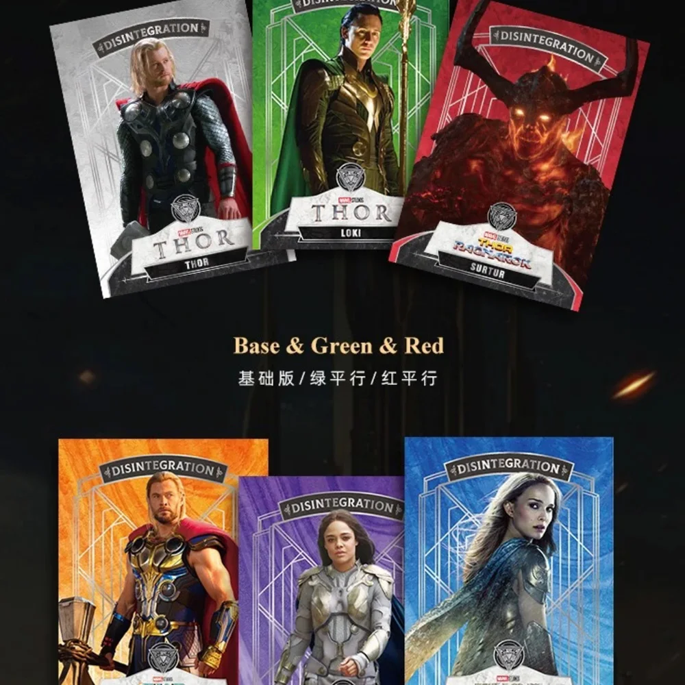 Оригинальная карта фирмы Marvel Thunder коллекционные карты Мстители Герои Тор Локи