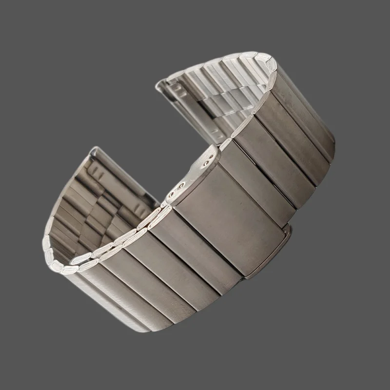 New Type Of Bamboo Knot Quick-release Spring Bar Silver Stainless Steel Watch Strap enlarge