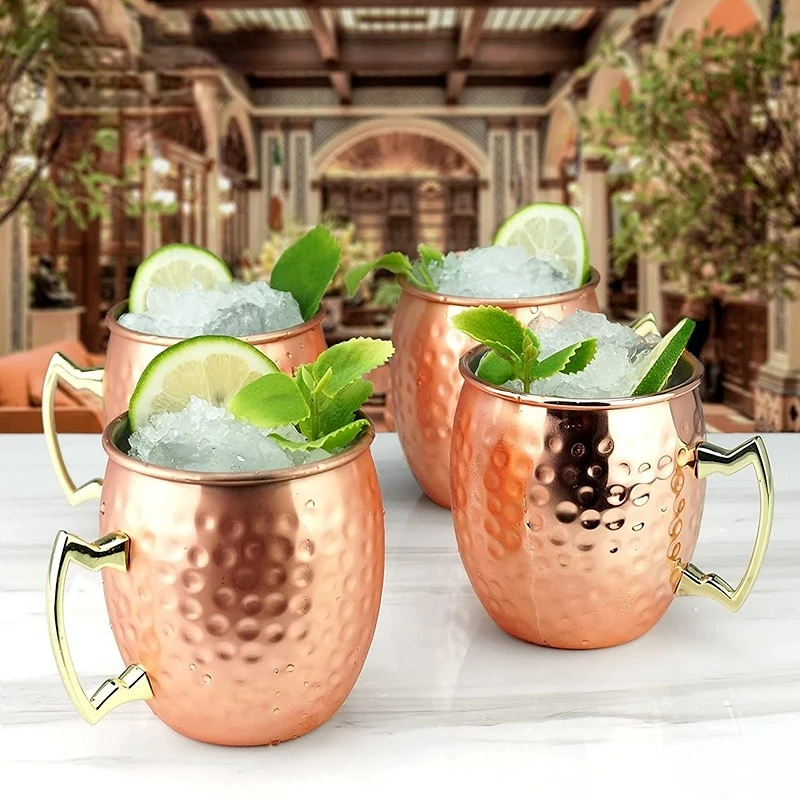 

550ml Moscow Mule Copper Mugs Metal Mug Cup Stainless Steel Beer Wine Coffee Cup Bar Tool