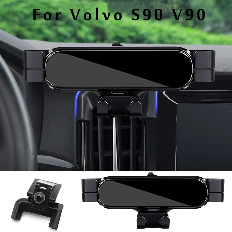 

Car Phone Holder For Volvo V90 S90 2017 2019 2020 2021 Car Styling Bracket GPS Stand Rotatable Support Mobile Accessories