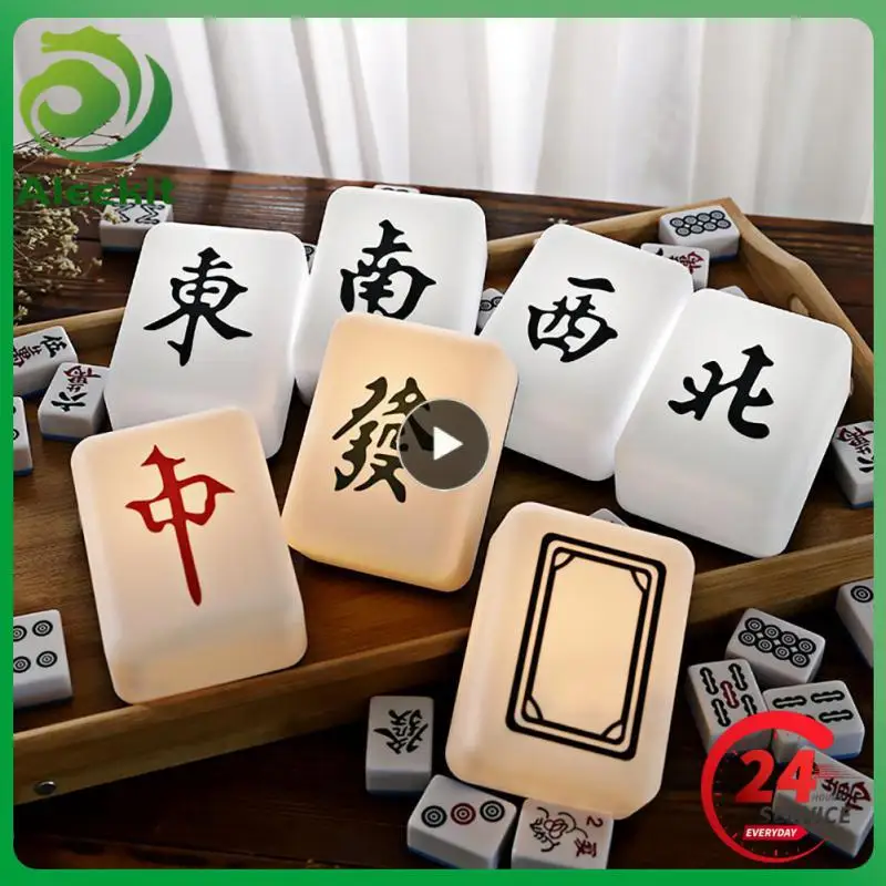 

1~8PCS Feeding Lamp 500mah Creative Modern Creative Dimmable Mahjong Night Lamp Desktop Rechargeable Baby Led Night Light