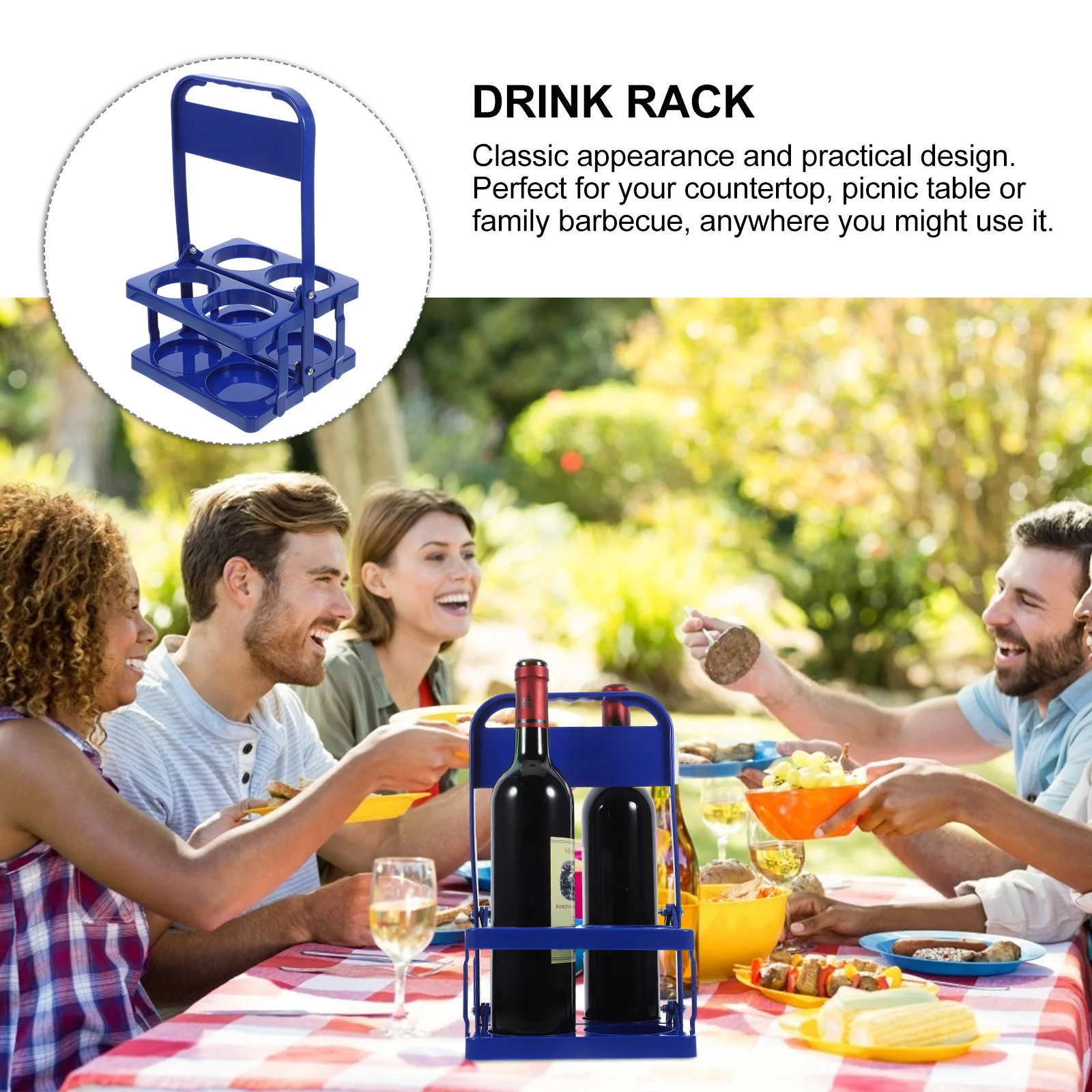 Стойка для корзины складная переноска напитков держатели чашек держатель