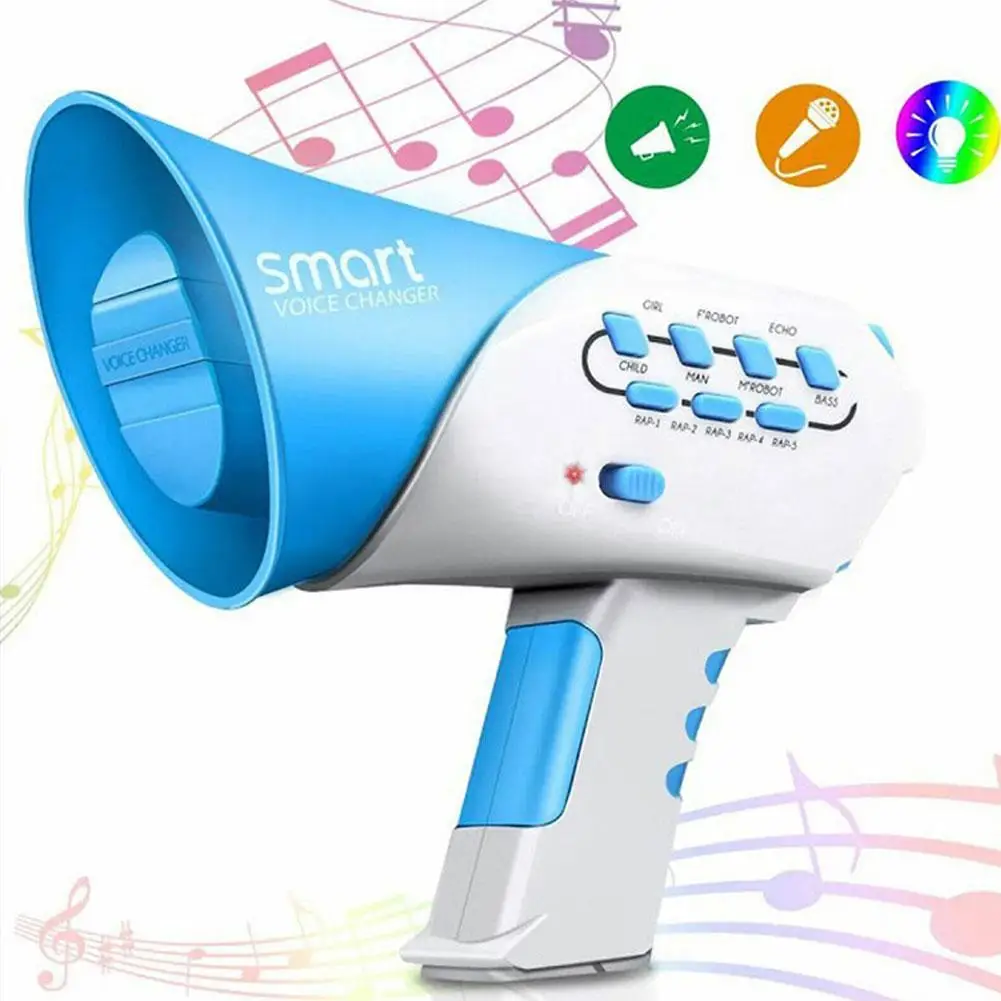 

Funny Mini Horn Kids Loudspeaker Toy 7 Voices Voice-changing Voice Changes Tots Early Education Plastic Toys For Children
