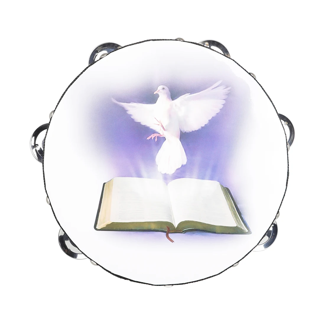 8-дюймовый бубен Голуб мира колокольчик барабан деревянный музыкальный ударный