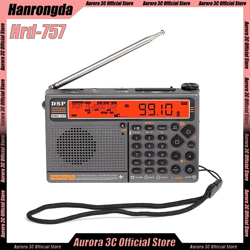 Hanrongda Hrd-757 английское радио Fm Bluetooth полнодиапазонное