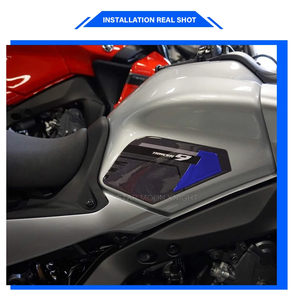 3D эпоксидная смола для мотоциклетного Бака Yamaha Tracer 9 GT 9GT Tracer9 2021-аксессуары ПВХ