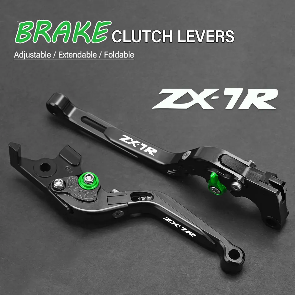 

FOR KAWASAKI ZX7R ZX-7R 1989-2003 Motorcycle Hand Brake Clutch Adjustable Levers Handle Folding Extendable Lever grip foldable