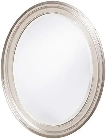 

Elliott George Oval Chocolate Brown Mirror, Bevelled Hanging Wood Framed Vanity Mirrors for Home Decor, Living Room, Bathroom,
