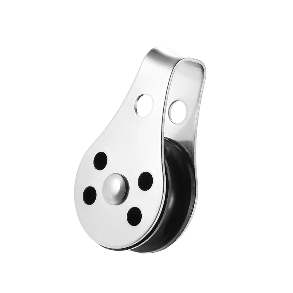

1Pcs New Marine Grade 316 Stainless Steel Block Tackle Pulley Boat Nautical Tool Kayak Canoe Boat Marine Pulley Block