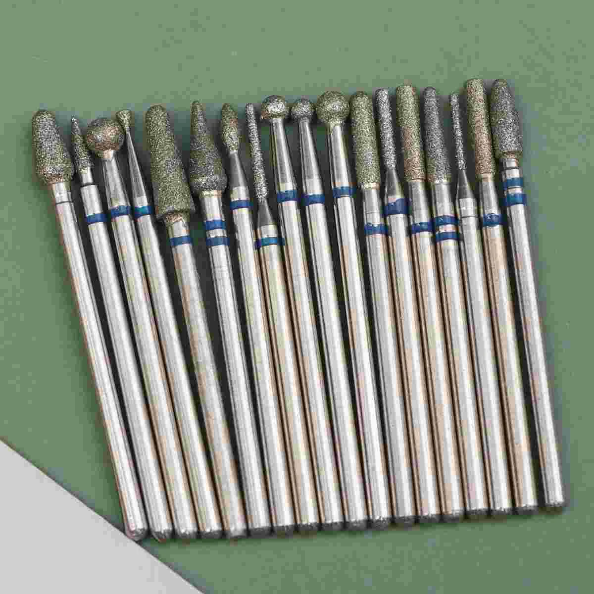 

Nail Bits Drill File Replacement Set Bit Manicure Cuticle Steel Grinding Tips Head Electric Polishing Acrylictungsten Stainless