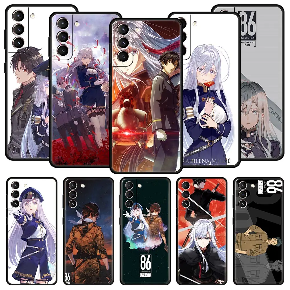 

86 Eighty Six Anime Quality Phone Case For Samsung Galaxy S22 S20 FE S10 Plus S21 Ultra 5G S10E S9 S8 Note 10 Lite 20 Soft Cover