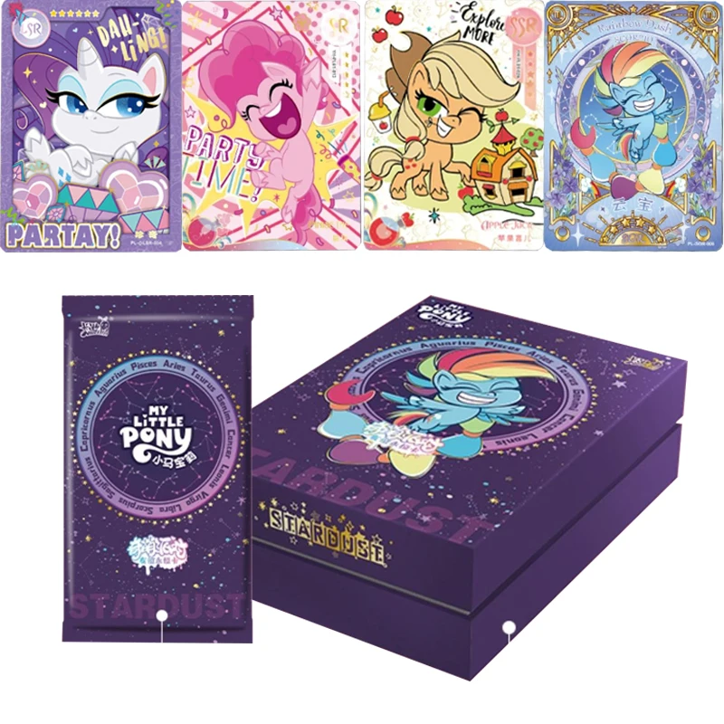 Мультяшный мой маленький пони Qimeng вечерние дружба вечная коллекция карточка SP красочный золотой шелк мечта Радуга специальная карточка