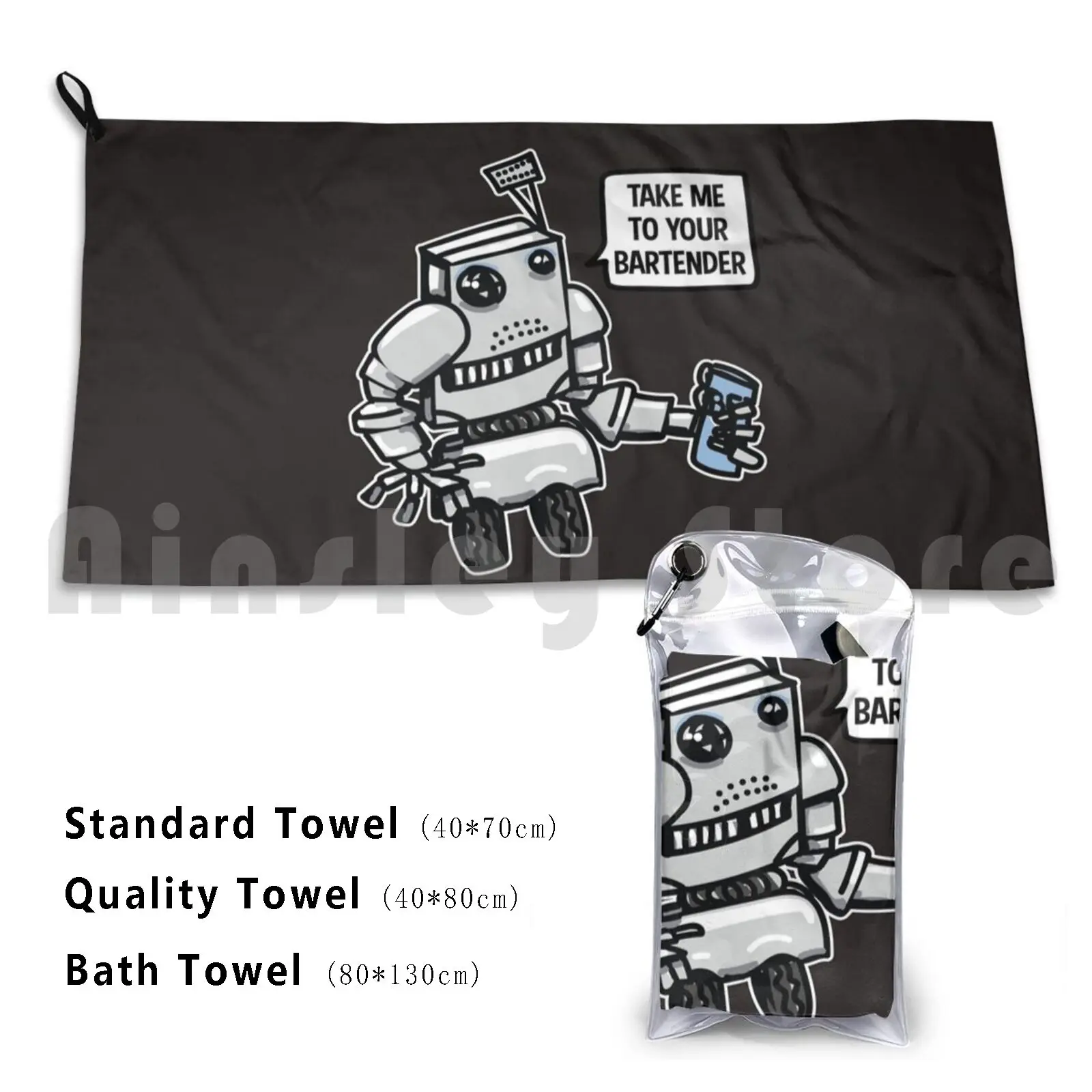 Beach Cushion Robot Beer Robot Drinking