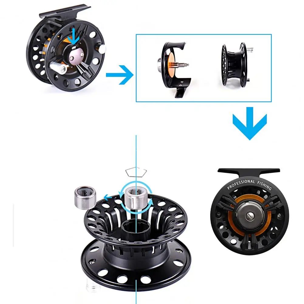 

Convenient Fly Fishing Reel Professional Comfortable Grip Spinning Reel Heavy Duty Metal Fly Fishing Reel
