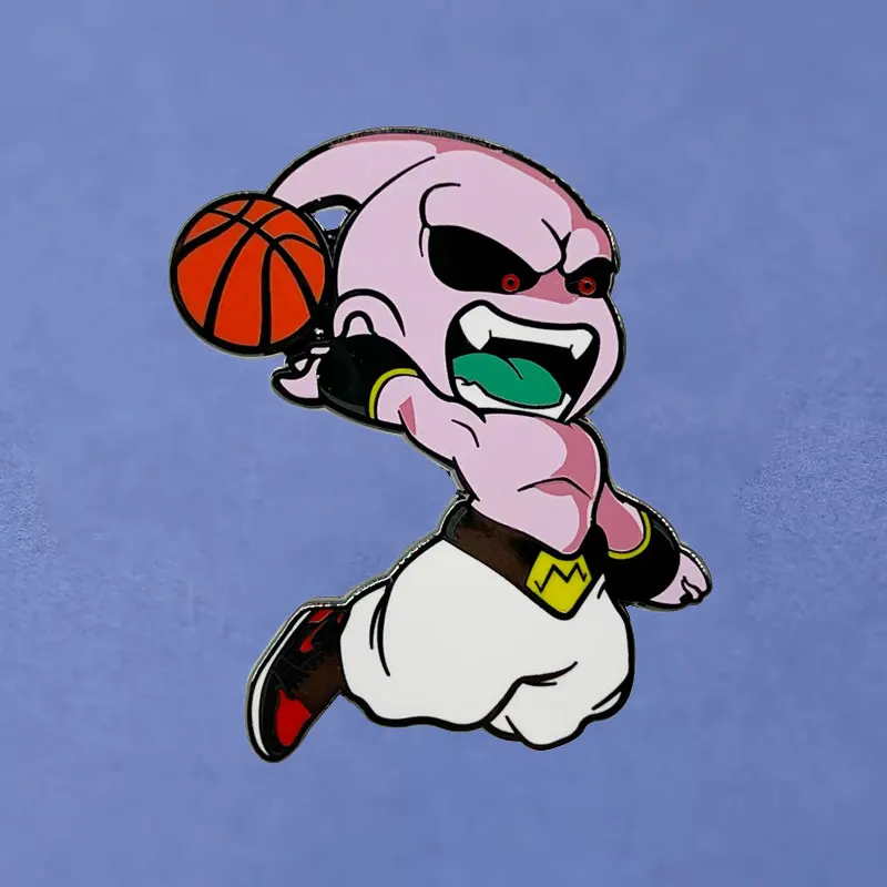 

Dragon Ball Majin Buu Play Basketball Hard Enamel Pin Women's Brooches Lapel Pins for Backpack Briefcase Badges Fashion Jewelry