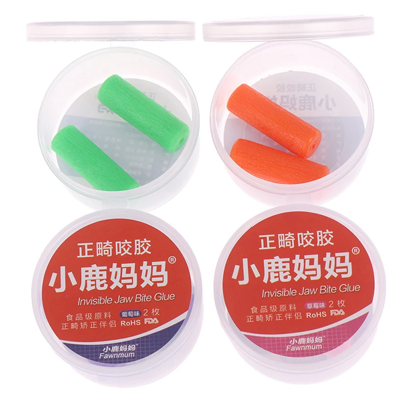 

2pcs Invisable Braces Aligner Teether Teeth Silicone Jaw Seaters Retainer Chompers Trays Chewing Seater Bite Tooth Chew Aligners