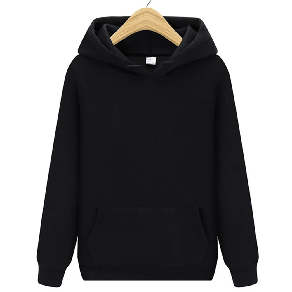 

Pullover hoodie 2023 autumn padded and thickened fashion men's sweater hoodie solid colour hoodie male