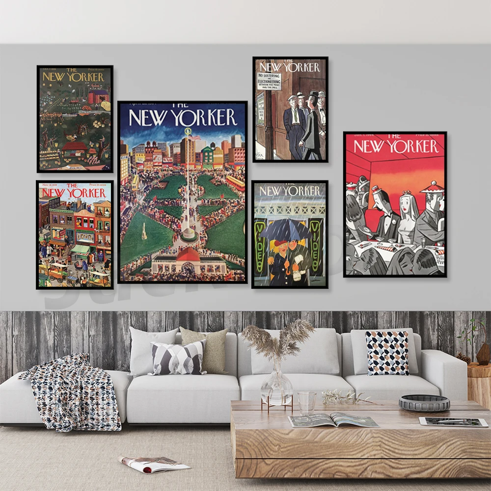 

The New Yorker Magazine Cover| Wall Art Gallery | Magazine Cover Art | Retro Poster