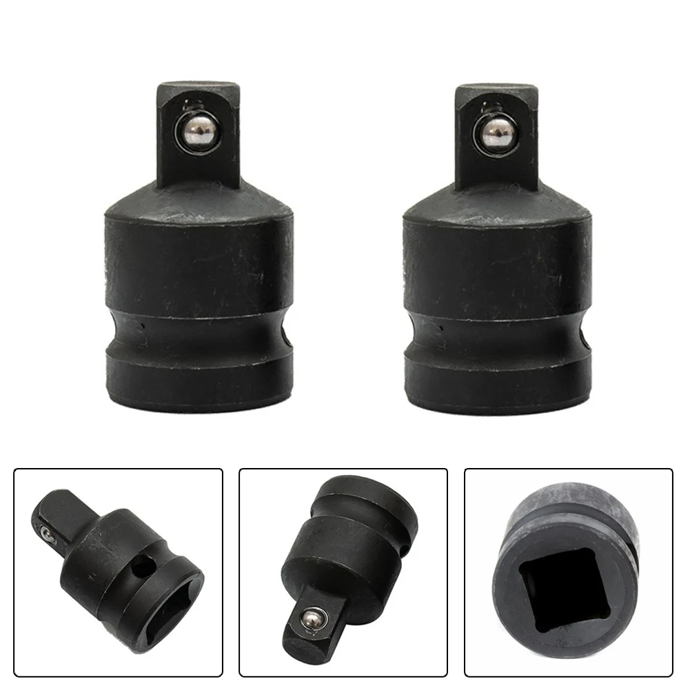 

2pcs Wrench Socket Adapter Air Impact Sleeve Pneumatic Socket 1/2 To 3/8 Adapter Step Down Reducer Converter Socket Adapter