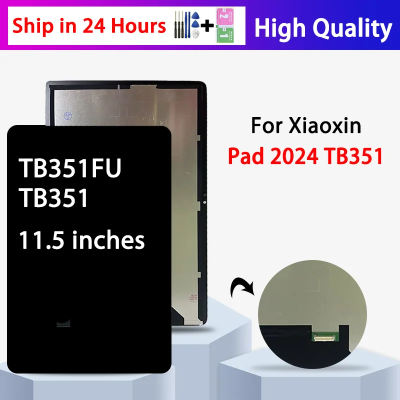 Фото 11,5-дюймовый сенсорный экран LCD для Xiaoxin Pad 2024 TB351FU, сборка дисплея для Lenovo Xiaoxin Pad Studio TB351 №1