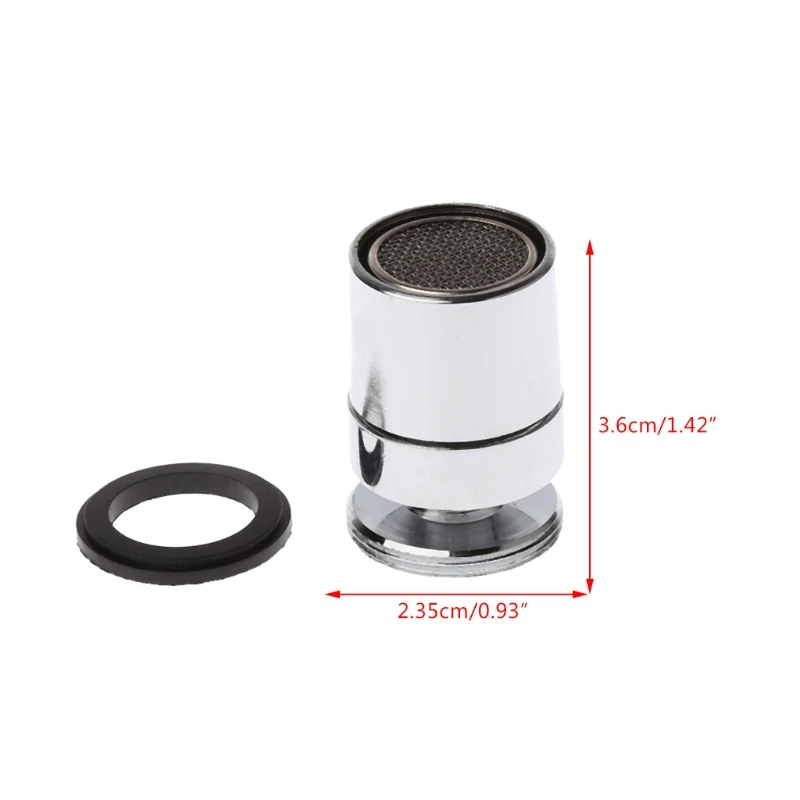 

Chromed 24mm Brass Adjustable Swivel Water Saving Tap Nozzle Spout Aerator M24 Male