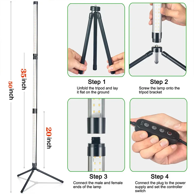 Лампа Для Выращивания Растений Полного Спектра С Автоматическим