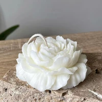 hechen a variety of styles of flower scented candle molds rose petals handmade bathroom soap silicone molds drip decorations