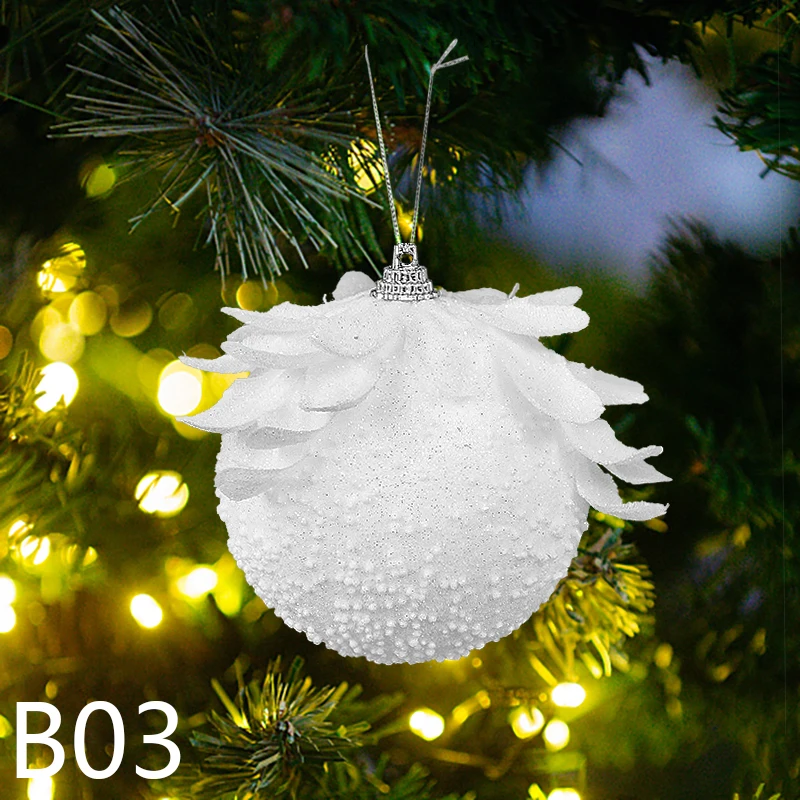 

Рождественские шары WNYZQ белые 8 см