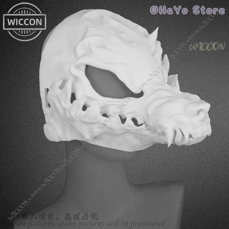 Felhunter пушистый череп комикс-Con костюм Маскировка мультфильм Хэллоуин головной