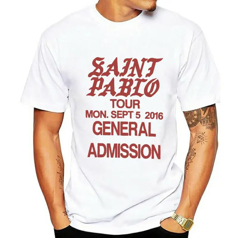 

Fashion Hip Hop 2022 Singer Kanye West Saint Pablo Tour T shirtS I feel like Paul Cotton T-shirt Men Women Tee