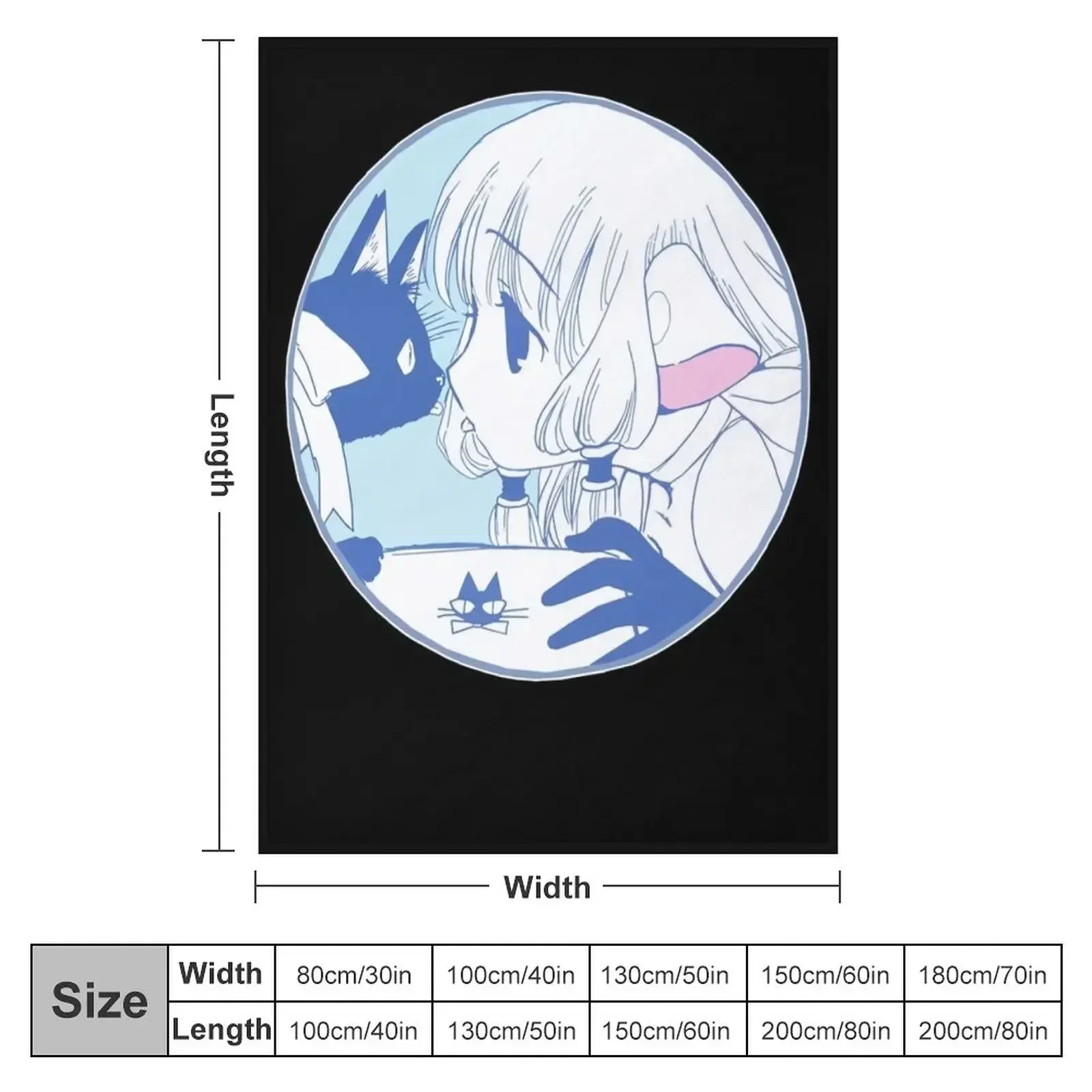 Декоративное покрывало Chi - Chobits для диванов Манга