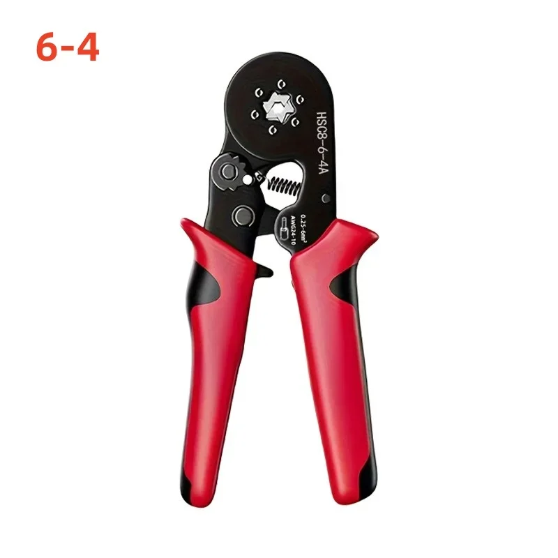 

HSC8 Щипцы для обжима кабельных проводов Набор плоскогубцев 6-4/6A 23-7AWG Саморегулируемые клещи для обжима проводов с храповым механизмом Набор наконечников