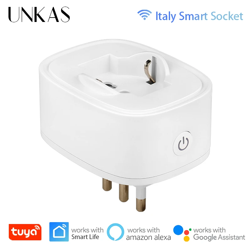 

Смарт-розетка UNKAS Tuya с поддержкой Wi-Fi, 16 А