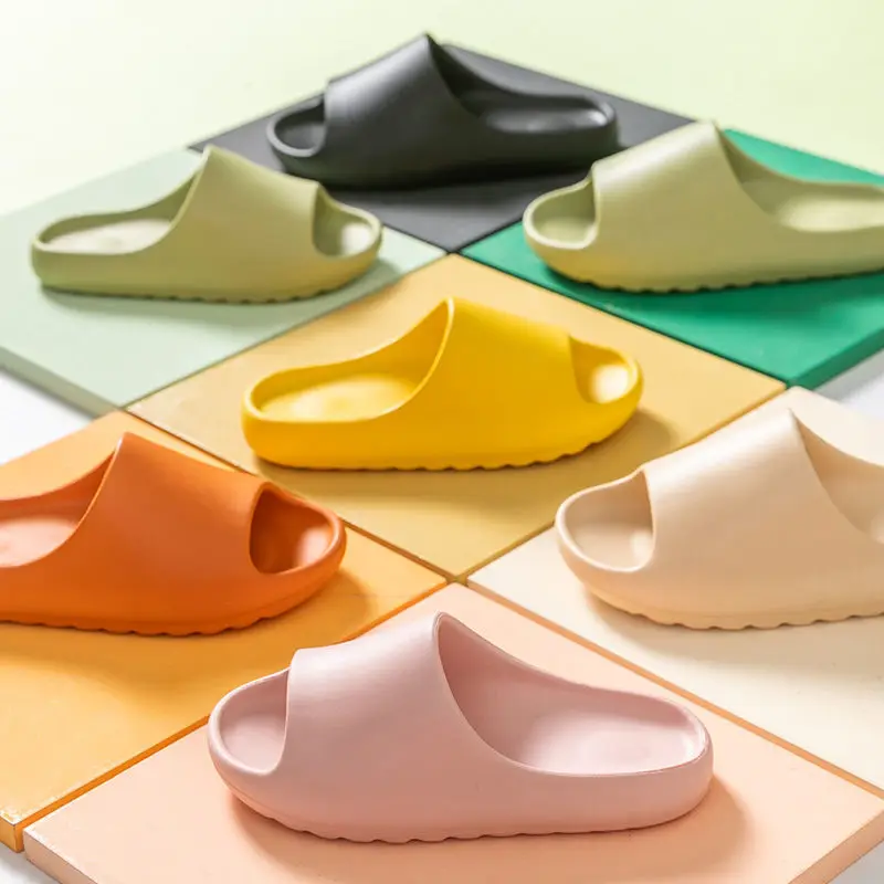 

New slipper female summer red coconut shoes slipper home lovers thick soles non-slip soft soles wear flip-flops