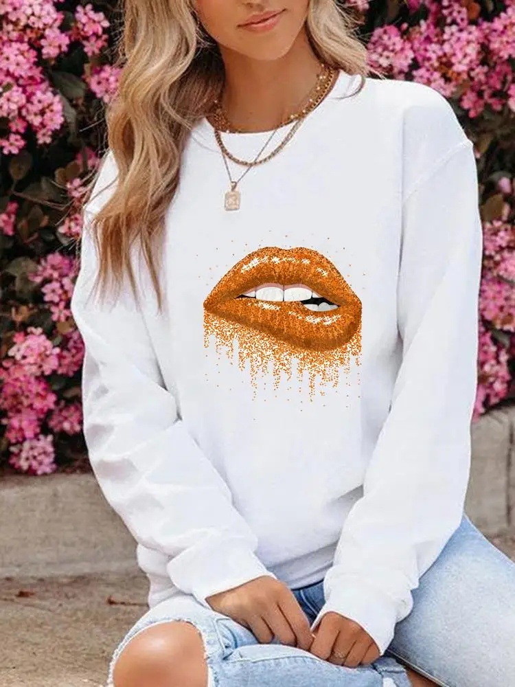 

Женский свитшот с круглым вырезом и принтом, в стиле 90-х