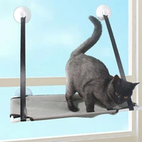 cat window hammock pet hanging bed cat beds sucker mounted perch wood shelf seat pet climbing toys supports up to 10kg