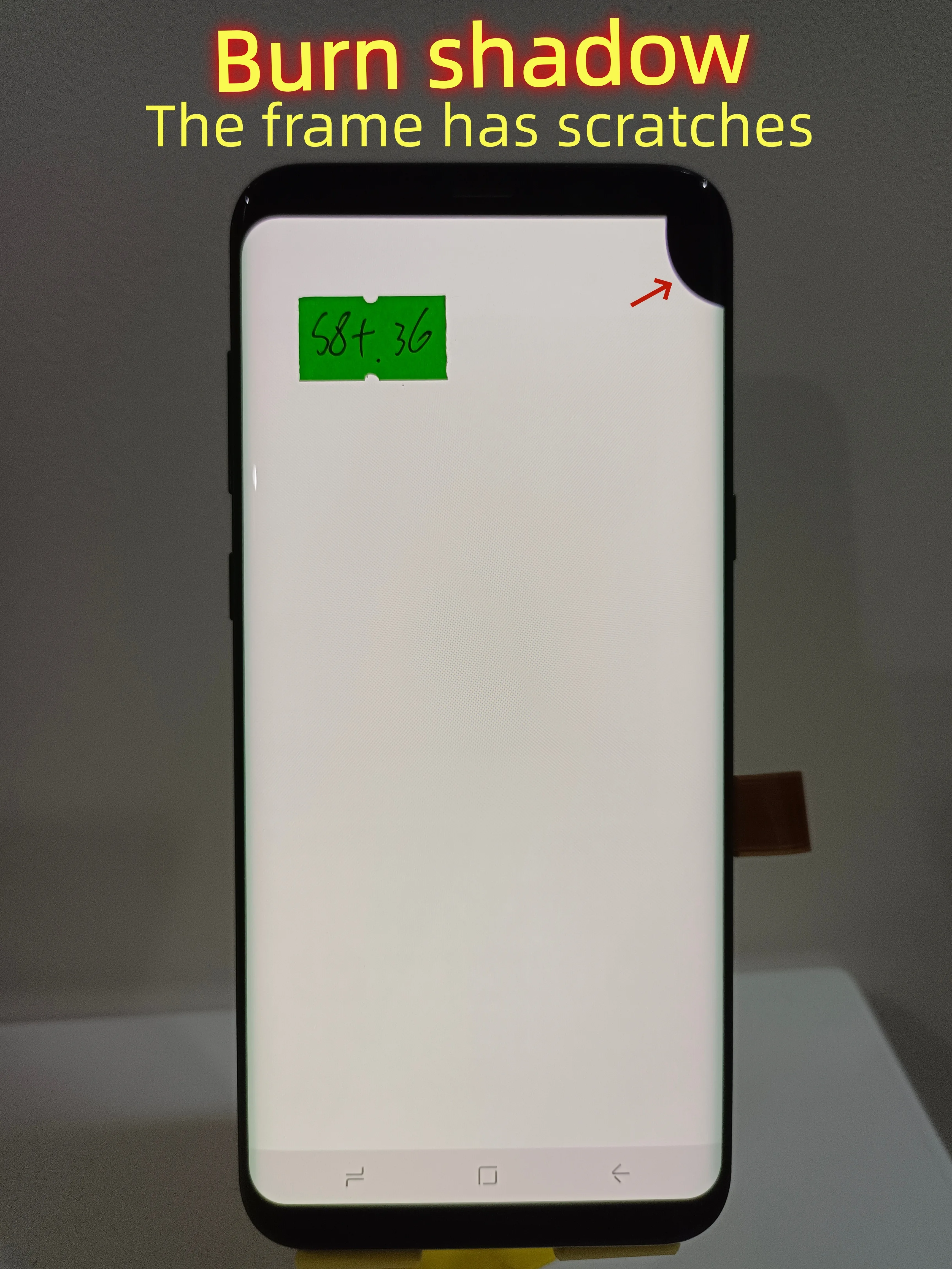 Фото 100% протестированный AMOLED-дисплей для Samsung Galaxy S8+ S8 Plus 6.2 дюйма G955 G955F, сенсорный экран, дигитайзер, ЖК-дисплей с дефектами №4