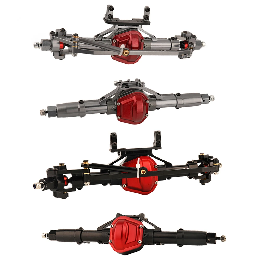 

KVAl Metal Front & Rear Complete Axle For 1/10 RC Crawler Car Axial SCX10 90028 D90 Upgrade Parts