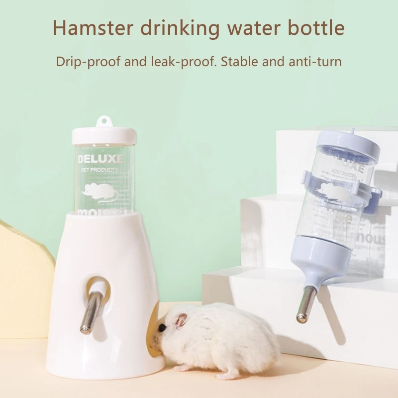 

Hamster Automatic Water Bottle Dispenser Leak-proof Double Ball Design Feeding Kettle Pet Supplies