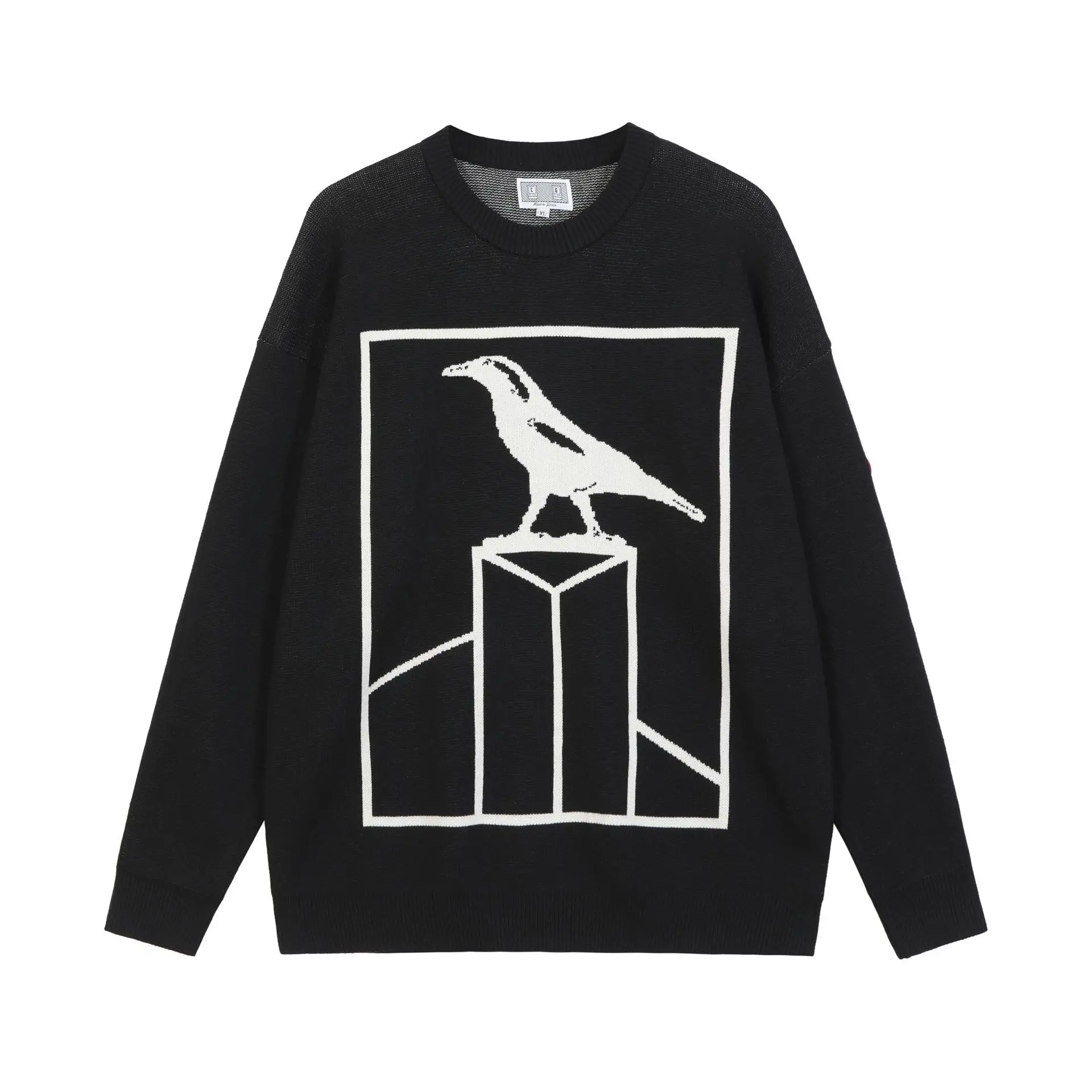 

Новинка, мужские роскошные мужские классические трикотажные Повседневные свитера с птичьими птицами CAVEMPT C.E, пуловеры, высококачественные ...