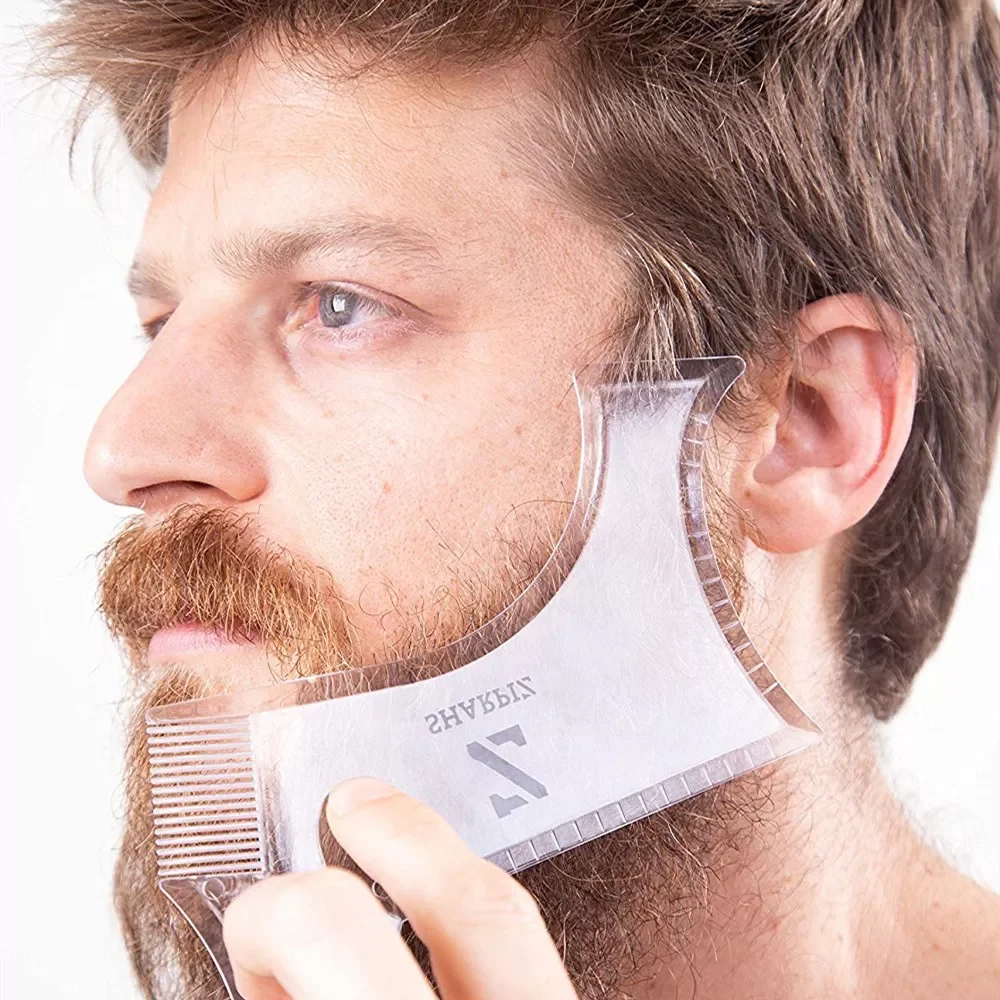 

Shave Brush Moustache Shaping Template Shower Salon Beard Shaving Shave Shape Style Styling Comb Care Brush Tool