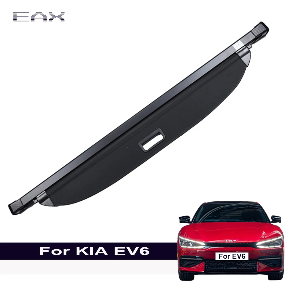 

for 2022 Kia EV6 Cargo Cover Retractable Rear Trunk Organizer Waterproof Trunk Cover Privacy Security Shield Shade Screen