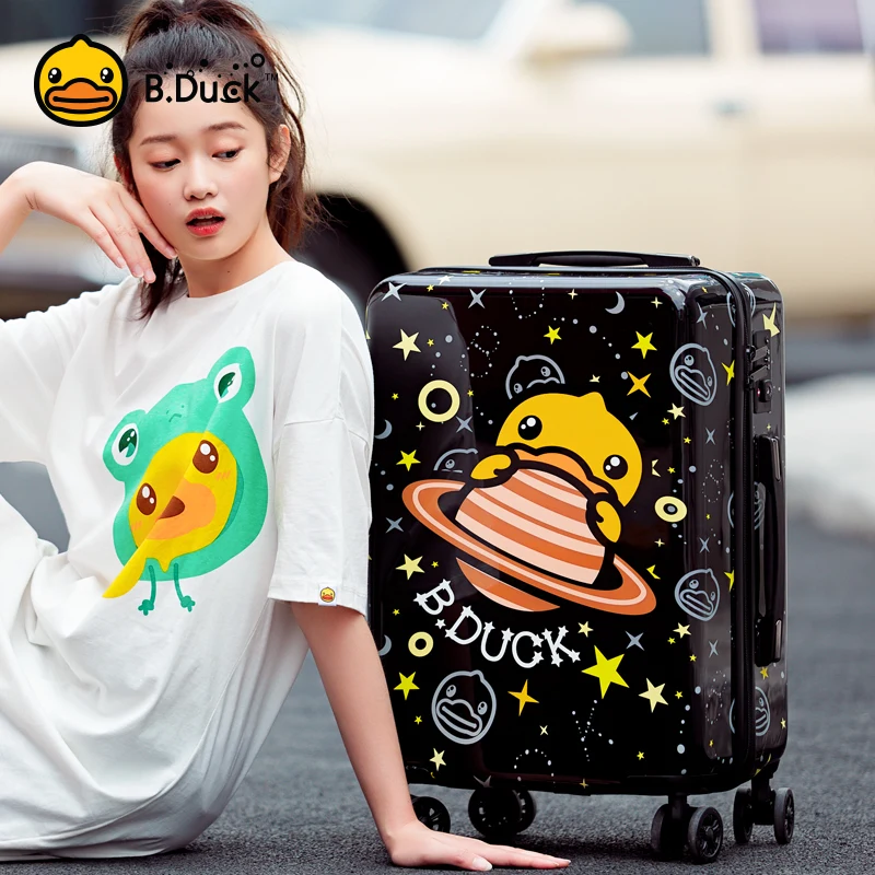 AOWEILA Luggage Hand Suitcase on Wheel Travel Suitcase Trolley Case Boarding Starry Sky Small Fresh 20 Inch For Women and Men